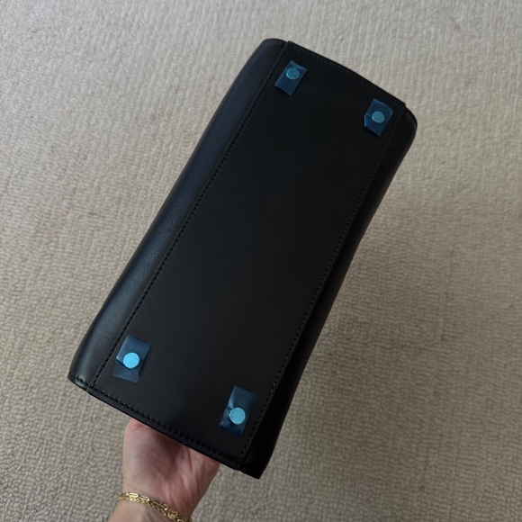 Le Tanneur - EMIE MEDIUM HANDBAG IN SMOOTH LEATHER AND NUBUCK - Picture 9 of 10